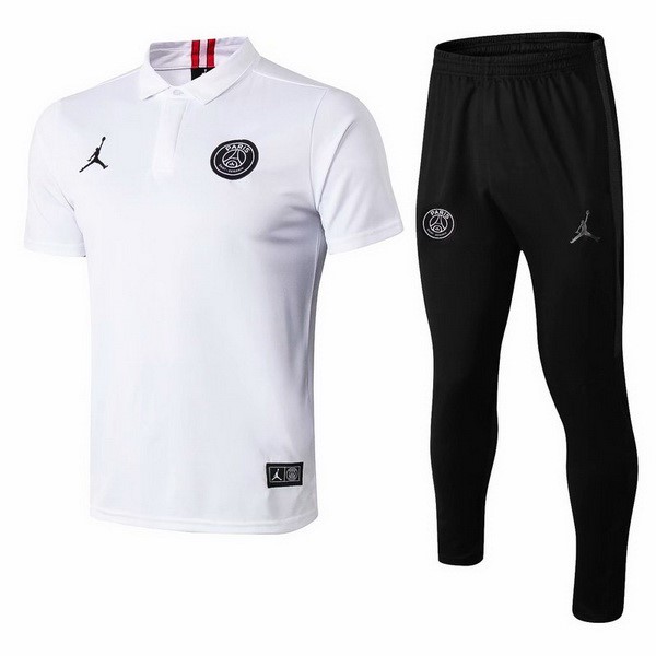 JORDAN Polo Conjunto Completo Paris Saint Germain 2018-19 Blanco Negro